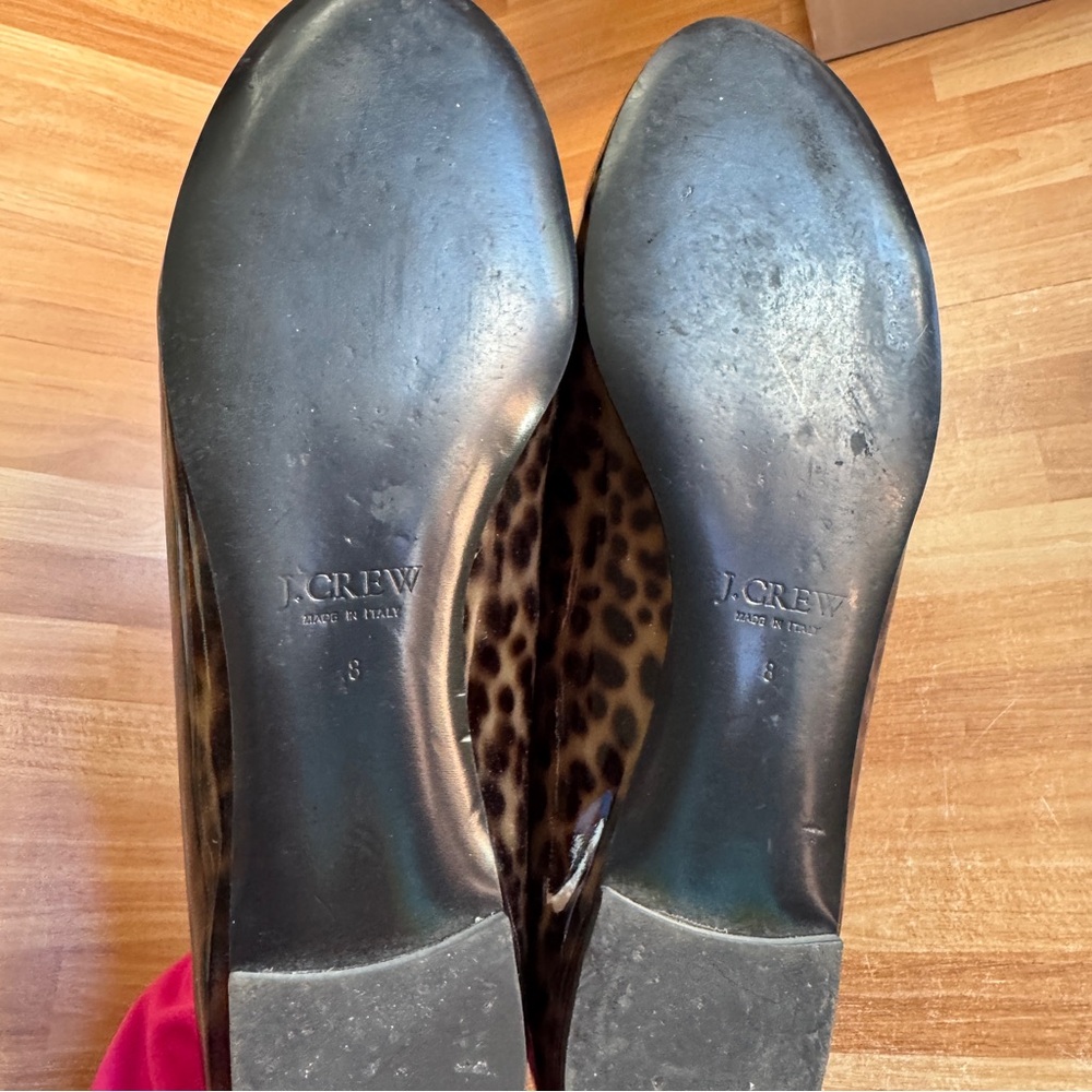 J.Crew Kelcey patent tortoise ballet flats.size 8 - Picture 8 of 14